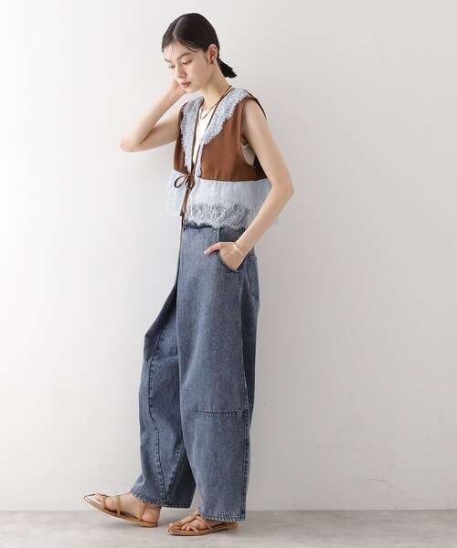 THE SHOP TK （ザ ショップ ティーケー ）の「バレル風タックパンツ【洗濯機OK】（その他パンツ・レディース・ブラック/ベージュ/ネイビー・12/13）」の15枚目の写真