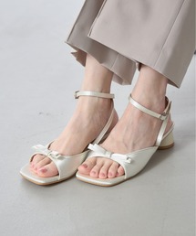 【ZOZO限定】リボンアンクルストラップサンダル