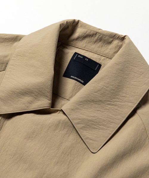 Meanswhile オーバーコート Nylon Wrap Over Coat（トレンチコート）｜meanswhile（ミーンズ
