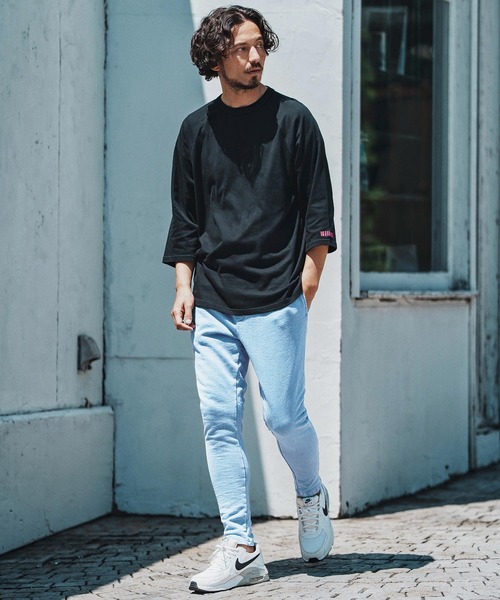 felkod(フィルコッド)の「mt9819- Barcode Embroidery Raglan sleeve Tee ラグランスリーブTシャツ(Tシャツ/カットソー・メンズ・ホワイト×ブラック/ホワイト×ピンク/ブラック×ピンク・S/M/L/XL)」の9枚目の写真