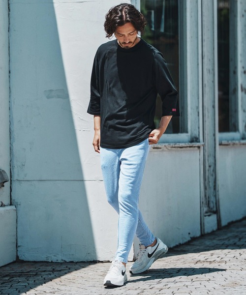 felkod(フィルコッド)の「mt9819- Barcode Embroidery Raglan sleeve Tee ラグランスリーブTシャツ(Tシャツ/カットソー・メンズ・ホワイト×ブラック/ホワイト×ピンク/ブラック×ピンク・S/M/L/XL)」の10枚目の写真