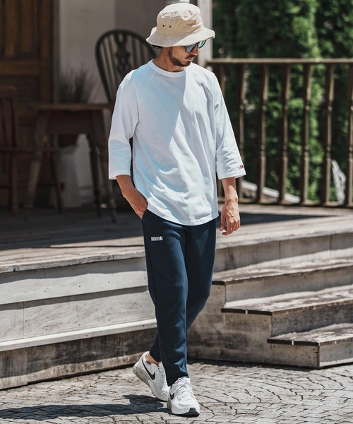felkod(フィルコッド)の「mt9819- Barcode Embroidery Raglan sleeve Tee ラグランスリーブTシャツ(Tシャツ/カットソー・メンズ・ホワイト×ブラック/ホワイト×ピンク/ブラック×ピンク・S/M/L/XL)」の16枚目の写真