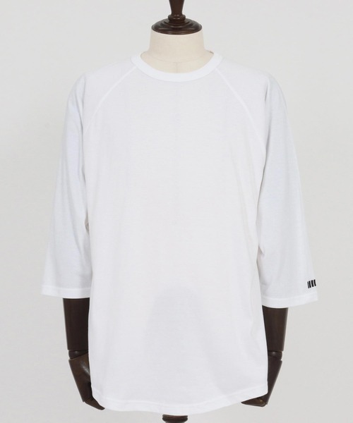 felkod(フィルコッド)の「mt9819- Barcode Embroidery Raglan sleeve Tee ラグランスリーブTシャツ(Tシャツ/カットソー・メンズ・ホワイト×ブラック/ホワイト×ピンク/ブラック×ピンク・S/M/L/XL)」の18枚目の写真