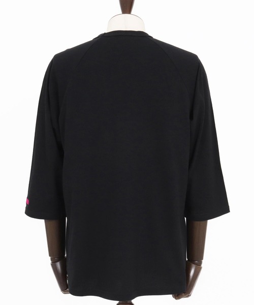 felkod(フィルコッド)の「mt9819- Barcode Embroidery Raglan sleeve Tee ラグランスリーブTシャツ(Tシャツ/カットソー・メンズ・ホワイト×ブラック/ホワイト×ピンク/ブラック×ピンク・S/M/L/XL)」の20枚目の写真