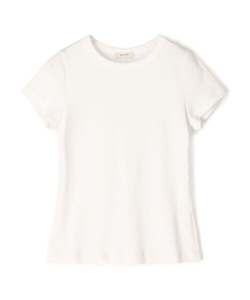 DES PRES（デ・プレ）の「サーキュラーリブ ベビーTシャツ（Tシャツ/カットソー・レディース・ブラック/ライトブルー/ホワイト/グレー・FREE）」の2枚目の写真