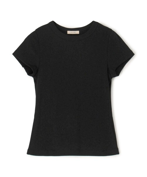 DES PRES（デ・プレ）の「サーキュラーリブ ベビーTシャツ（Tシャツ/カットソー・レディース・ブラック/ライトブルー/ホワイト/グレー・FREE）」の3枚目の写真