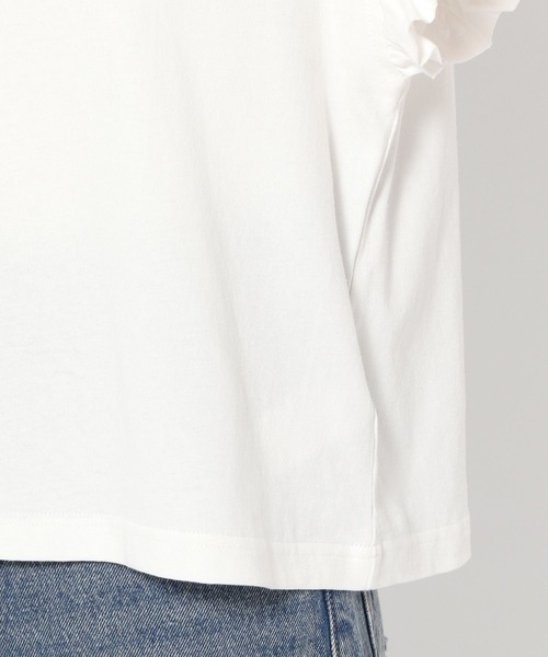 LOWRYS FARM（ローリーズファーム）の「ピグメントフリルＳＳ　323037（Tシャツ/カットソー・レディース・ホワイト/アイボリー/チャコールグレー・FREE）」の19枚目の写真
