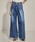 JOHN LAWRENCE SULLIVAN�i�W�������[�����X�T���o���j�́u�yJOHN LAWRENCE SULLIVAN/�W�������[�����X�T���o���zWASHED DENIM WIDE PANTS (SHORT LENGTH)/�f�j�����C�h�p���c�i�f�j���p���c�j�v�b�_�[�N�C���f�B�S�u���[