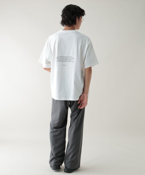 RAGEBLUE（レイジブルー）の「＜接触冷感機能付き＞【HIGH COOL/ハイクール】モノクロフォトTシャツ（Tシャツ/カットソー・メンズ・ブラック/レッド/ホワイト/グレー/オフホワイト・LARGE/MEDIUM）」の9枚目の写真