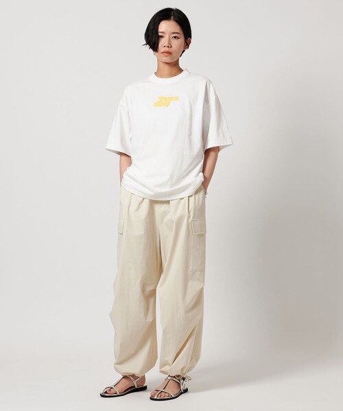CITEN（シテン）の「＜CITEN＞デイオブウィークロゴT（Tシャツ/カットソー・レディース・ダークブラウン/ホワイト/ライトピンク・S/M）」の5枚目の写真