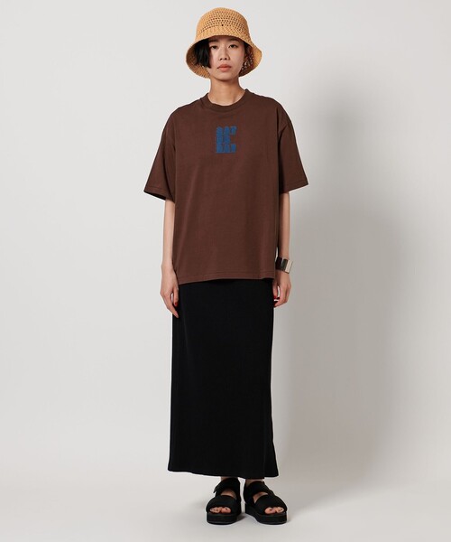 CITEN（シテン）の「＜CITEN＞デイオブウィークロゴT（Tシャツ/カットソー・レディース・ダークブラウン/ホワイト/ライトピンク・S/M）」の7枚目の写真