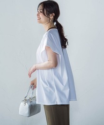 【WEB限定】タックデザインカットソー ≪接触冷感/洗濯機OK≫