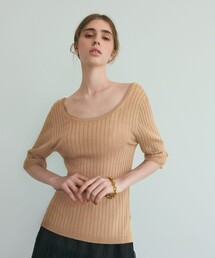 GRACE CLASS | リブニットトップ(ニット/セーター)