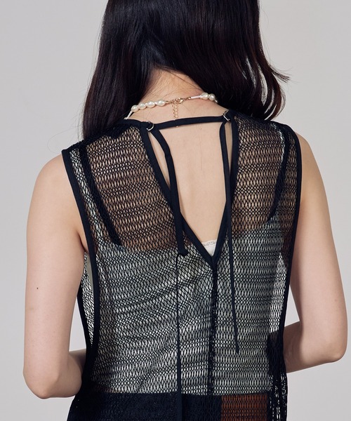 c/est(シーエ)の「c/est/シーエ SHALE チュニック 秋物 秋服 2026年秋冬(チュニック・レディース・ブラック/アイボリー・FREE)」の11枚目の写真
