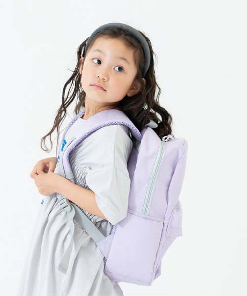 and D. petit main（アンドディープティマイン）の「【365D.】デイリーアソートリュック14L（バックパック/リュック・キッズ・ラベンダー/ブルー/グリーン/オフホワイト/レッド/ネイビー/ブラック/カラフル/スモークピンク・F）」の6枚目の写真