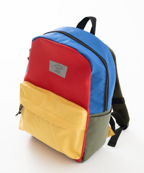 and D. petit main（アンドディープティマイン）の「【365D.】デイリーアソートリュック14L（バックパック/リュック・キッズ・ラベンダー/ブルー/グリーン/オフホワイト/レッド/ネイビー/ブラック/カラフル/スモークピンク・F）」の9枚目の写真