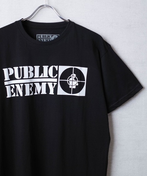 ROCK-OFF(ロックオフ)の「【ROCK-OFF】PUBLIC ENEMY CROSS LOGO T-SHIRTS(Tシャツ/カットソー・メンズ・ブラック・LARGE/X-LARGE/MEDIUM)」の1枚目の写真