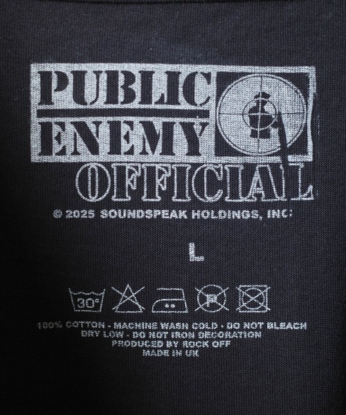 ROCK-OFF(ロックオフ)の「【ROCK-OFF】PUBLIC ENEMY CROSS LOGO T-SHIRTS(Tシャツ/カットソー・メンズ・ブラック・LARGE/X-LARGE/MEDIUM)」の7枚目の写真