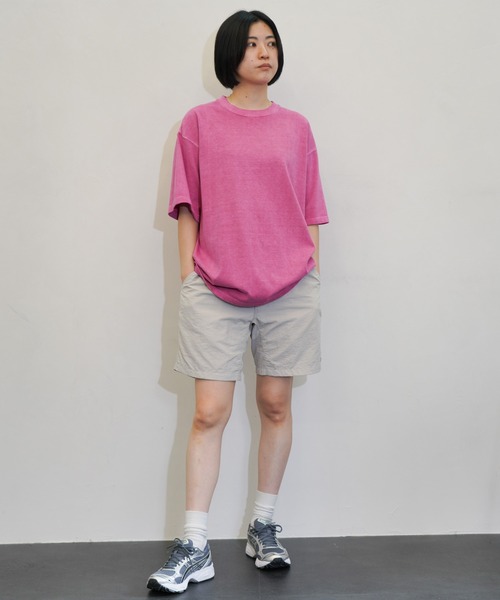 NANGA(ナンガ)の「NANGA / ナンガ NYLON TUSSER EASY SHORTS ナイロンタッサー イージーショーツ(その他パンツ・メンズ・ブルー/アイボリー/オレンジ/グリーン/ブラック/ライトパープル/ライトイエロー・MEDIUM/LARGE/SMALL/X-LARGE)」の9枚目の写真