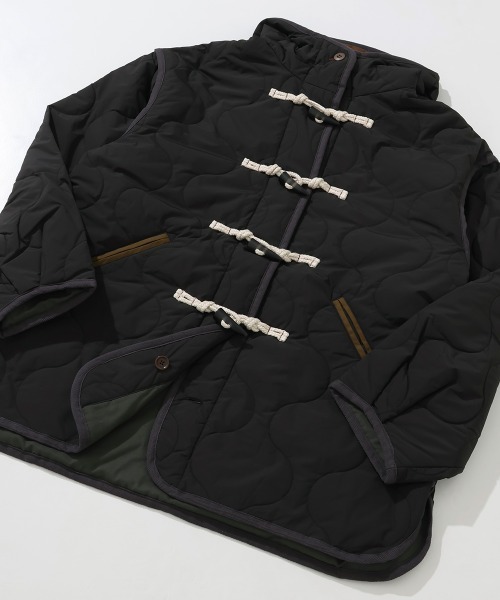 KRIFF MAYER Lady's Collection（クリフメイヤーレディースコレクション）の「【軽い・暖かい】キルティングダッフルジャケット（ダッフルコート・レディース・グレー/ピンクベージュ/オリーブ/キャメル/ブラック/パープル/カラフル・LARGE/MEDIUM）」の2枚目の写真