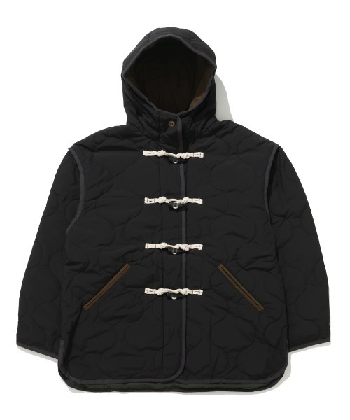 KRIFF MAYER Lady's Collection（クリフメイヤーレディースコレクション）の「【軽い・暖かい】キルティングダッフルジャケット（ダッフルコート・レディース・グレー/ピンクベージュ/オリーブ/キャメル/ブラック/パープル/カラフル・LARGE/MEDIUM）」の15枚目の写真