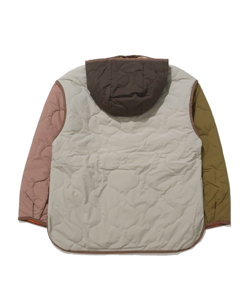 KRIFF MAYER Lady's Collection（クリフメイヤーレディースコレクション）の「【軽い・暖かい】キルティングダッフルジャケット（ダッフルコート・レディース・グレー/ピンクベージュ/オリーブ/キャメル/ブラック/パープル/カラフル・LARGE/MEDIUM）」の21枚目の写真