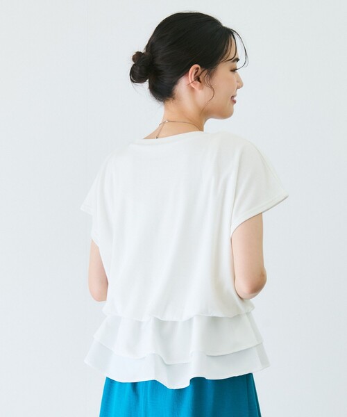 Jayro(ジャイロ)の「Wペプラムプルオーバー(Tシャツ/カットソー・レディース・ホワイト系その他/ブラック・M)」の17枚目の写真