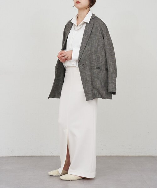 SHENERY からみ織ジャケット 名品ジャケット》からみ織りジャケット（テーラードジャケット