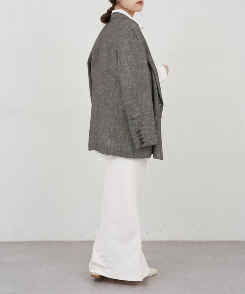 名品ジャケット》からみ織りジャケット（テーラードジャケット