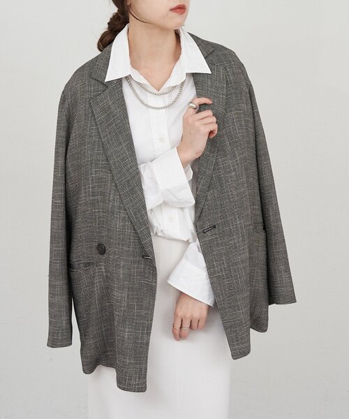 名品ジャケット》からみ織りジャケット（テーラードジャケット