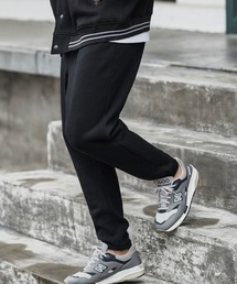 mp13862-Back Shaggy Cardboard Knit Balloon Silhouette Pants ダンボールニットパンツ