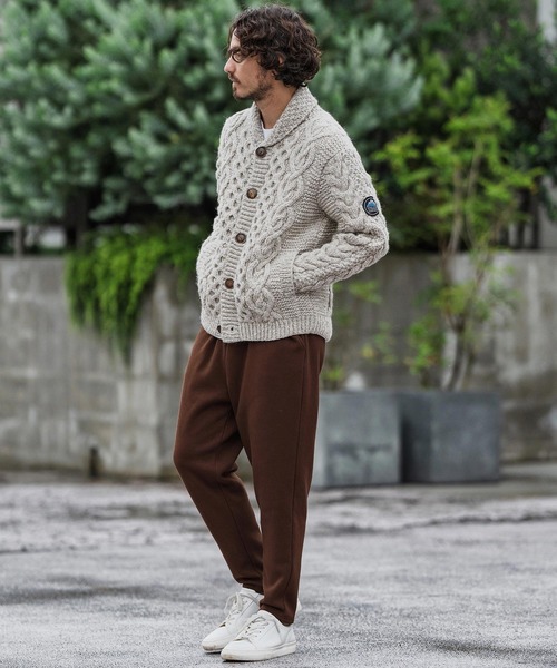 CAMBIO（カンビオ）の「mp13862-Back Shaggy Cardboard Knit Balloon Silhouette Pants ダンボールニットパンツ（その他パンツ・メンズ・チャコールグレー/ブラック/ブラウン・S/M/L）」の15枚目の写真