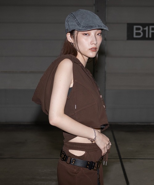 apres jour mignon（アプレジュールミニョン）の「ノースリジップパーカー【ZOZOTOWN限定アイテム】（タンクトップ・レディース・杢グレー/ブラック系その他/ブラウン系その他・X-LARGE/フリー）」の20枚目の写真