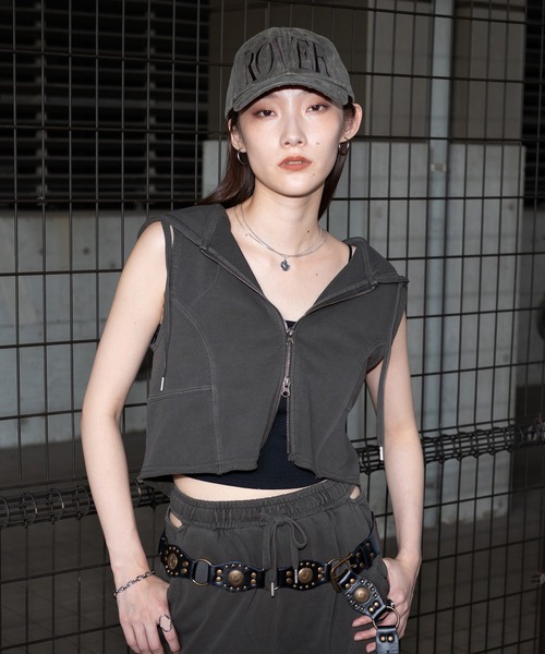 apres jour mignon（アプレジュールミニョン）の「ノースリジップパーカー【ZOZOTOWN限定アイテム】（タンクトップ・レディース・杢グレー/ブラック系その他/ブラウン系その他・X-LARGE/フリー）」の22枚目の写真