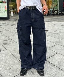 ZOZOMARKET | ZOZOMARKET by みずきち-ワンタックカーゴデニム(デニムパンツ)