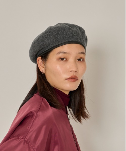 arth(アース)の「arth Ca Monty Beret / アース(ハンチング/ベレー帽・メンズ・ブラック/グレー・60cm/58cm)」の1枚目の写真