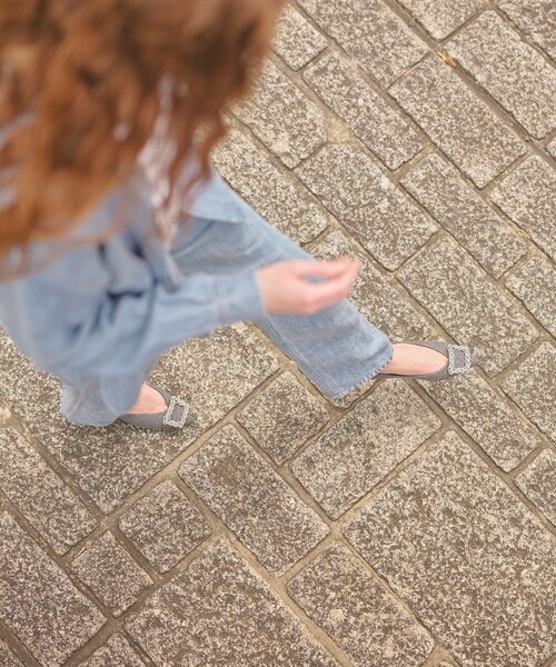 Pippichic（ピッピシック）の「＜PIPPICHIC＞ANNA V JWL FLN フラットパンプス（パンプス・レディース・グレー系・37h/38/36h/35h/36/37）」の3枚目の写真