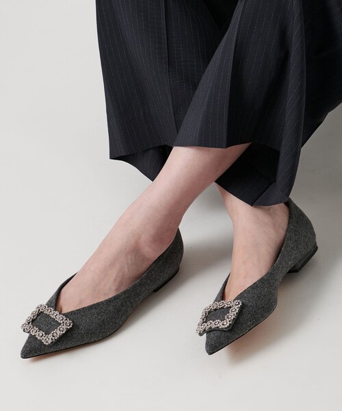 靴 PIPPICHIC Anna V Flat Shose PIPPICHIC(ピッピシック)｜ANNA V JEWELRY フランネルフラットシューズ