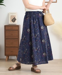 EMAGO リメイク総柄刺繍スカート