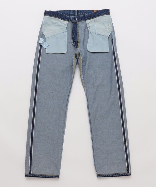 SHIPS（シップス）の「SHIPS: AUTHENTIC 5ポケット ブリーチ デニム（デニムパンツ・メンズ・ブラック/ロイヤルブルー・SMALL/MEDIUM/LARGE/X-LARGE）」の10枚目の写真