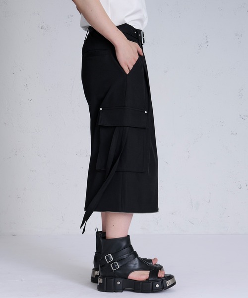 狐独（コドク）の「【狐独】2wayハカマコードカーゴスラックス（カーゴ