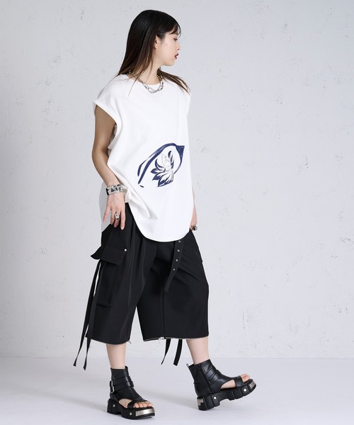 狐独（コドク）の「【狐独】2wayハカマコードカーゴスラックス（カーゴパンツ・メンズ・ブラック・SMALL/LARGE/MEDIUM）」の12枚目の写真