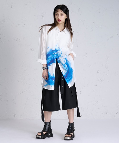 狐独（コドク）の「【狐独】2wayハカマコードカーゴスラックス（カーゴパンツ・メンズ・ブラック・SMALL/LARGE/MEDIUM）」の11枚目の写真