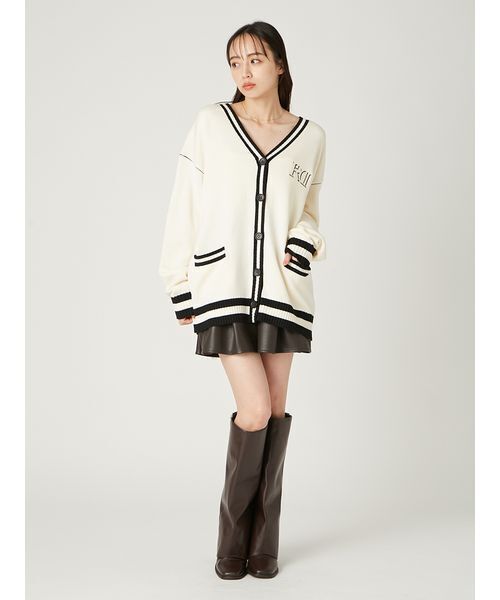 FRAY I.D(フレイアイディー)の「レースヘムレザーライクショートパンツ(その他パンツ・レディース・ブラウン/ブラック/グレイッシュベージュ・0/1)」の21枚目の写真