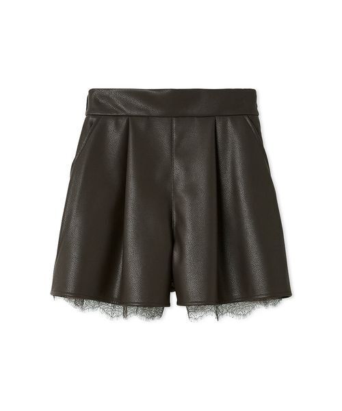 セール】レースヘムレザーライクショートパンツ（その他パンツ）｜FRAY