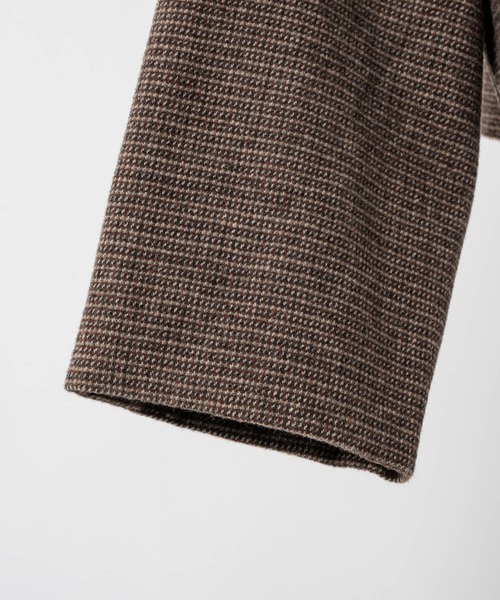 moi tytto（モイテュット）の「【セットアップ可能】ツイードチェックノーカラージャケット（ノーカラージャケット・レディース・ダークブラウン/ブラウン・SMALL/FREE）」の8枚目の写真