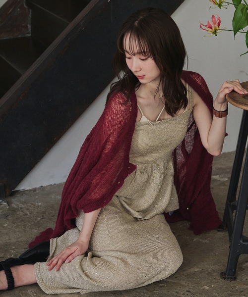 mideal(マイディール)の「spangle tight skirt / スパンコールタイトスカート(スカート・レディース・ネイビー/ベージュ・FREE)」の12枚目の写真