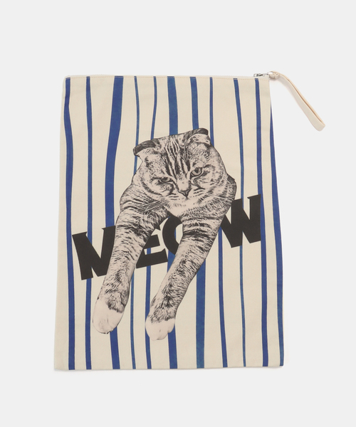 B.C STOCK（ベーセーストック）の「【WEB＋一部店舗限定】CAT charge bag（ショルダーバッグ・レディース・ブルー/ブラック・FREE）」の2枚目の写真