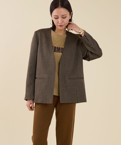 marmors（マルモア）の「【marmors】"MARMORS"flocky logo T-shirt（Tシャツ/カットソー・レディース・ベージュ/ブラック/ホワイト・36）」の9枚目の写真