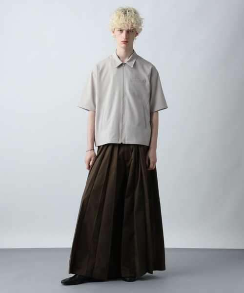 HARE（ハレ）の「【SET UP対応】キリカエZIPシャツ(HARE)（シャツ/ブラウス・メンズ・ネイビー/グレー/ブラック・FREE）」の6枚目の写真